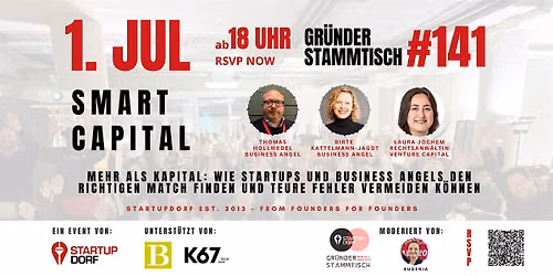 Gr\u00fcnderstammtisch No. 141 - Smart Capital Panel