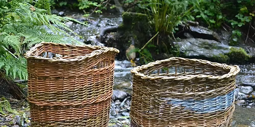 Raised handle willow basket making course