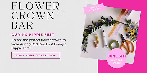 Hippie Fest Flower Crown Creation!