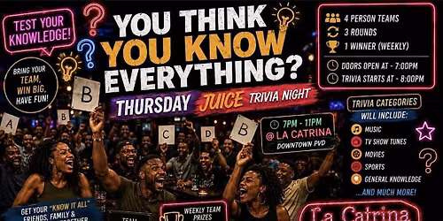 The JuiceFM Trivia Night (Free Event )