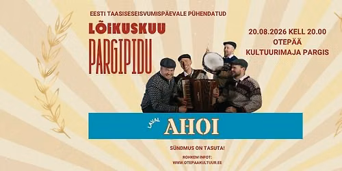 L\u00f5ikuskuu pargipidu koos ansambliga AHOI