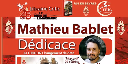 D\u00e9dicace BD : Mathieu Bablet