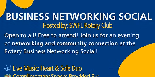 Business Networking Social! Open to all \u2014 free to attend!