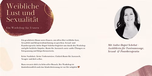 Weibliche Lust und Sexualit\u00e4t - Workshop f\u00fcr Frauen