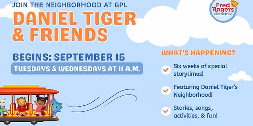 Daniel Tiger's Neighborhood Special Storytimes!