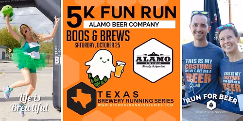 Boos & Brews 5k x Alamo Beer Company | Texas Brewery Running Series