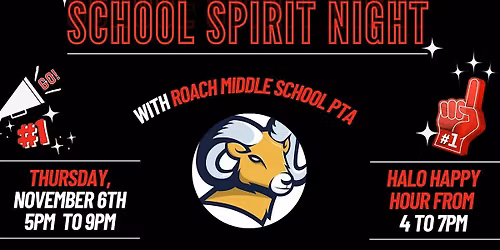 School Spirit Night - Roach Middle School PTA