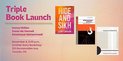 Wolsak & Wynn Triple Launch: Dhillon, Mc Donell, Mohammadi