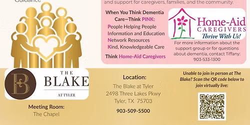 Dementia Together Support Group at The Blake at Tyler