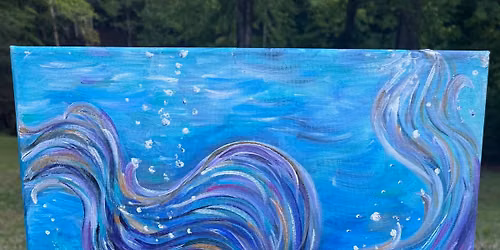 Mermaid Tails Sip & Paint at 4 Oaks Mocksville July 16th