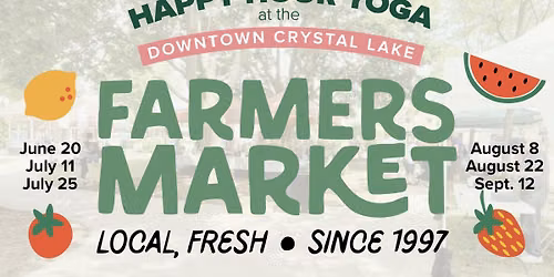 Farmer's Market Yoga in Downtown Crystal Lake