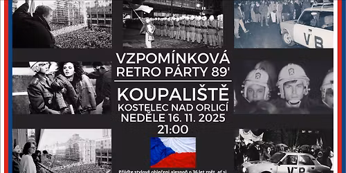 Retro P\u00e1rty 89' \u2013 2025 \u2013 36 let od revoluce