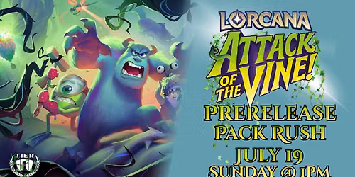 Lorcana: Attack of the Vine! Prerelease Pack Rush