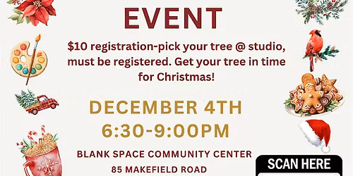 Ceramic Christmas Tree Painting Event