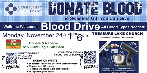 Blood Drive - Treasure Lake Church