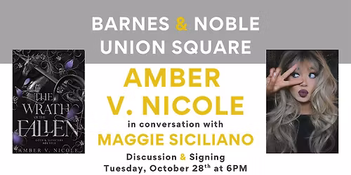 Amber V. Nicole celebrates THE WRATH OF THE FALLEN at B&N Union Square