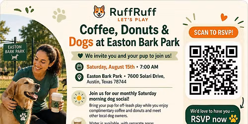 Coffee, Donuts & Dogs at Easton Bark Park