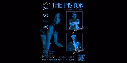 Alt-pop, R&B & Hip hop fusion night LIVE @ the Piston