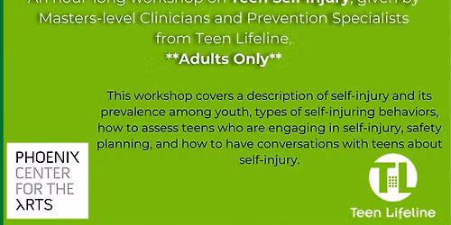 Teen LifeLine Parent Night: Teen Self Injury