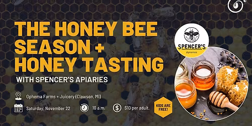 The Honey Bee Season + Honey Tasting
