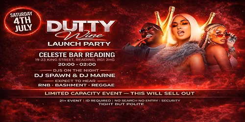 DUTTY WINE READING LAUNCH PARTY 