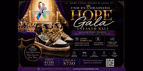 CSM Cancer Foundation 2026 HOPE Fundraising Gala Sneaker Ball
