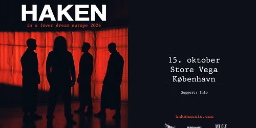 Haken (+ support: Ihlo + Avkrvst) - 15. oktober - VEGA