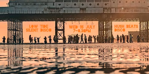 Daylight Disco Club- Low tide silent disco, shoreline EAST side Palace pier