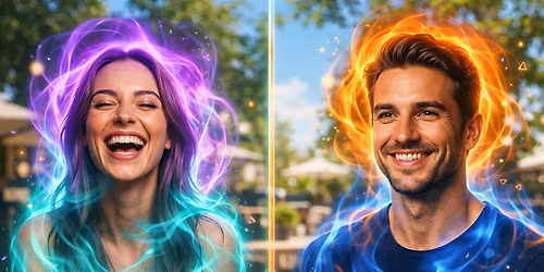 Cosmic Colors: An Aura Photography Social for Singles
