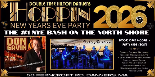Doubletree Hilton Danvers Hoppin' New Years Eve Party