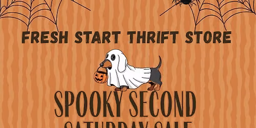 Spooky Second Saturday Sale at the Fresh Start Thrift Store