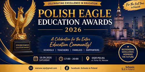 \ud83c\udfc6 WARSAW \u2013 POLISH EAGLE EDUCATION AWARDS 2026