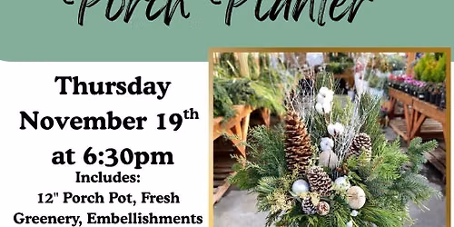 Porch Planter Workshop 