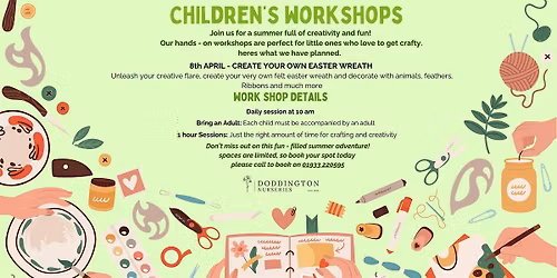CHILDREN'S EASTER WORKSHOP! Make your own Easter wreath
