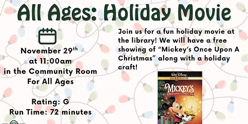 All Ages Holiday Movie