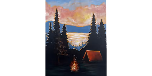 Autumn Lakeside Embers  - Paint and Sip in Houston | Classpop!\u2122