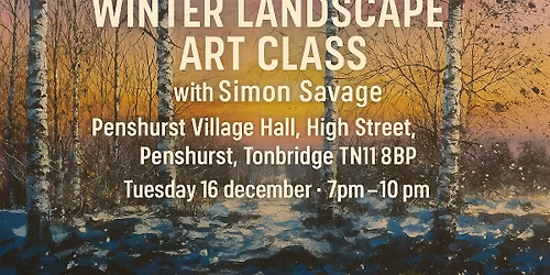 Winter Landscape Art Class
