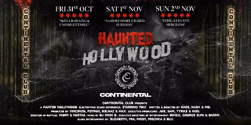 Haunted Hollywood Part II \ud83d\udd1e at Continental ! Halloween Saturday - Manchester's newest premium club