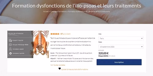 Les dysfonctions de l\u2019ilio-psoas et leurs traitements