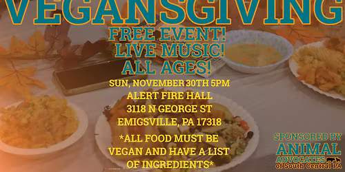 18th annual VEGANSGIVING