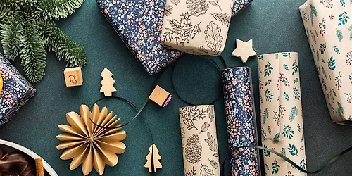Lino Print Paper Bags and Wrapping Paper Making