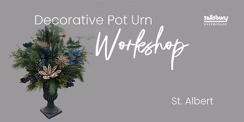 Decorative Pot Urn| Workshop | Salisbury at Enjoy | St. Albert