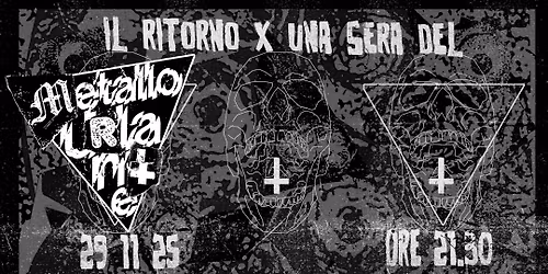 SABATO 29 NOVEMBRE  : BOTTOMLESS + AFFLICTION VECTOR