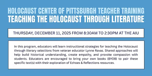 Teaching the Holocaust Through Literature