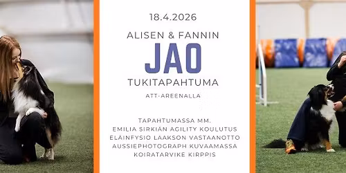 Alisen & Fannin JAO2026 tukitapahtuma 18.4.2026