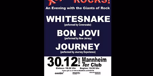 X-MAS Rocks! 2025 \u2022 Whitesnake + Bon Jovi + Journey