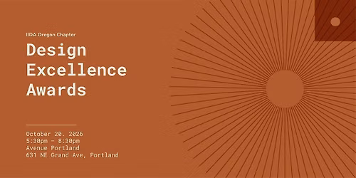 IIDA Oregon Chapter - Design Excellence Awards 2026 - Tickets