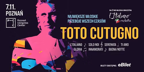TOTO CUTUGNO : najwi\u0119ksze w\u0142oskie przeboje na \u017cywo I POZNA\u0143