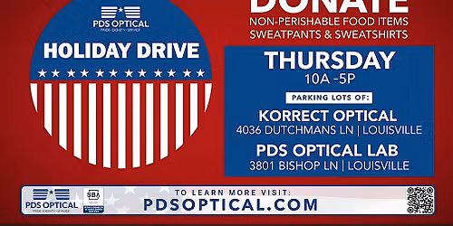 PDS Optical Holiday Food Drive