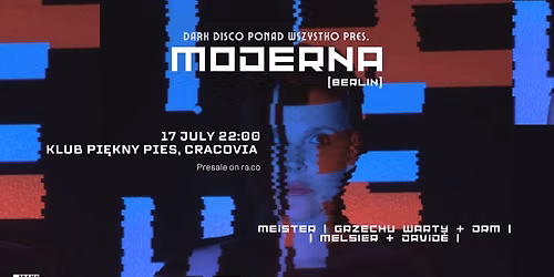 Dark Disco Ponad Wszystko pres. MODERNA (Berlin) 